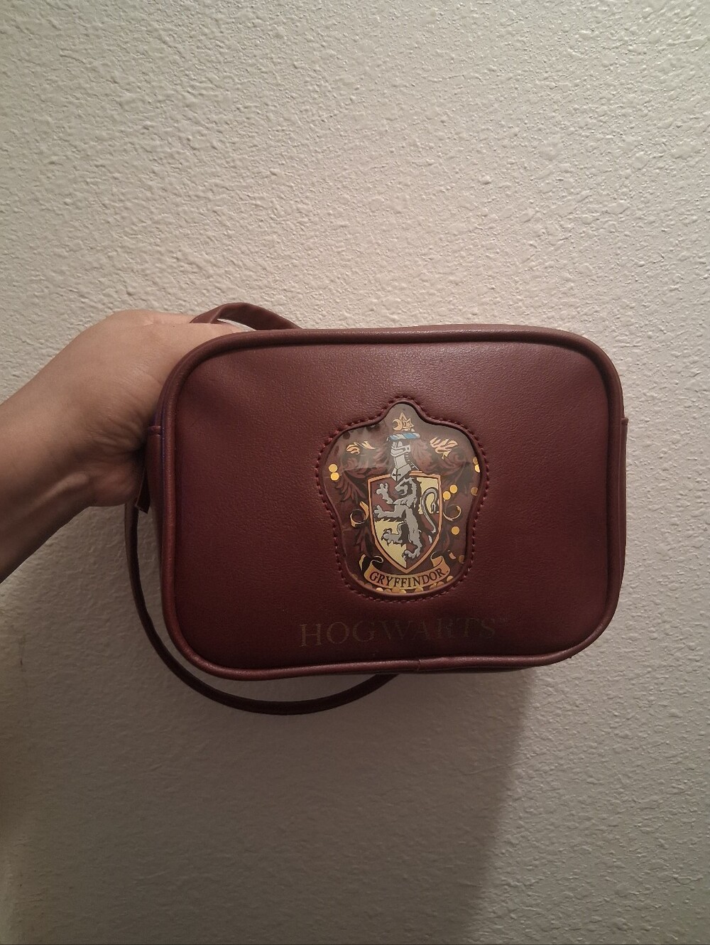 Gryffindor Small Zipper Bag In Burgandy